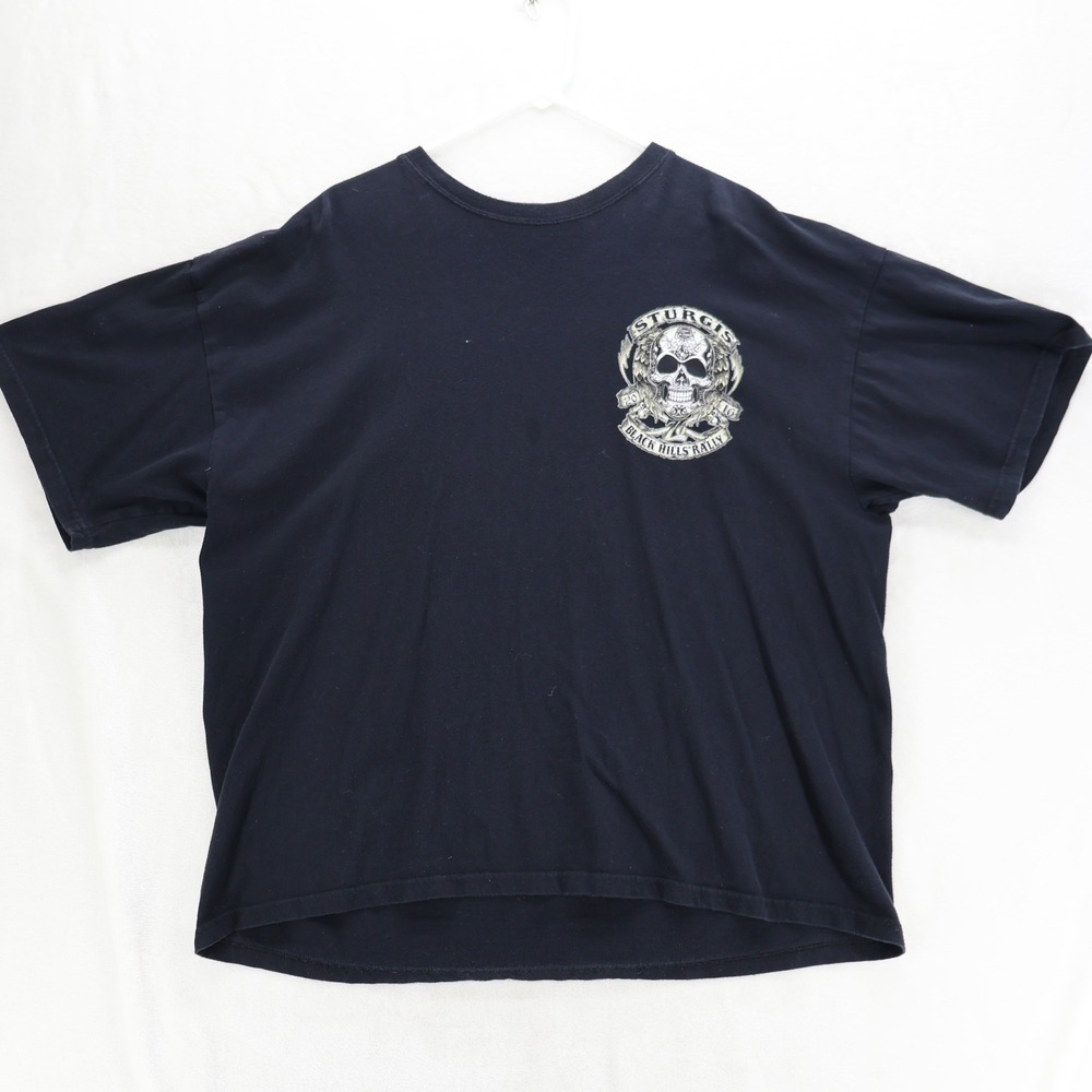 Keya Sturgis Black Hills Rally 2016 Skull Graphic T-Shirt Mens 2XL Black READ